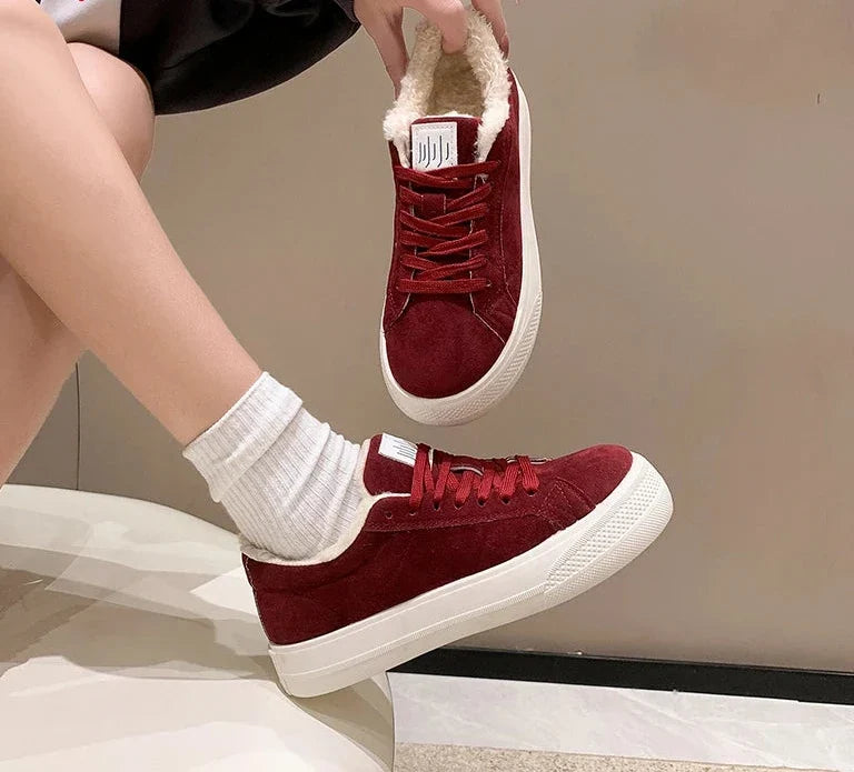 Svenja - Kunstfell-Sneaker