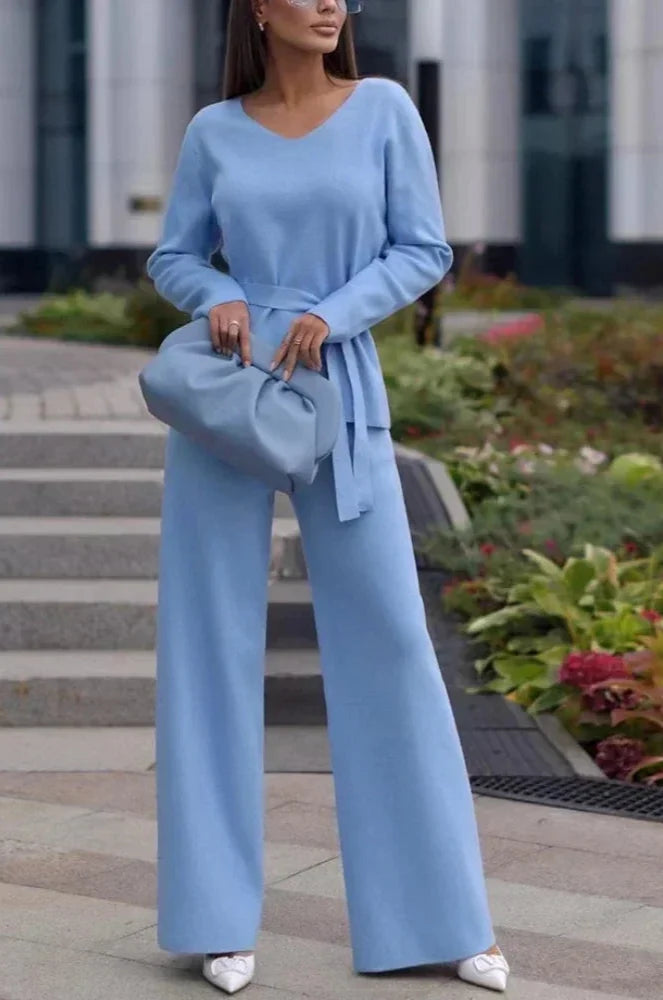 Sophie - Strickset mit weiter Hose