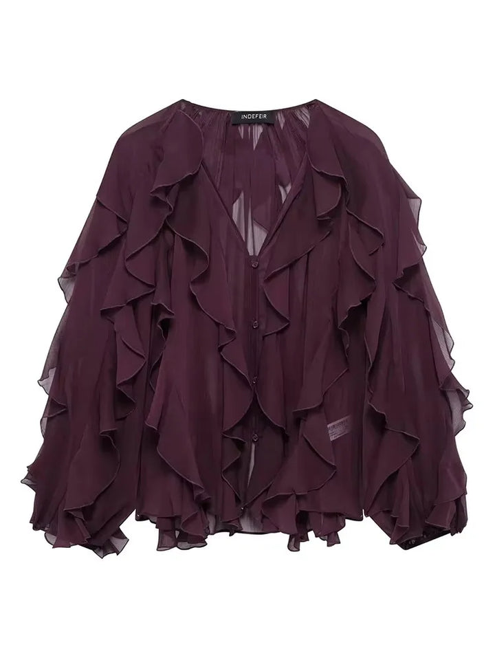 Hilde - Chiffonbluse