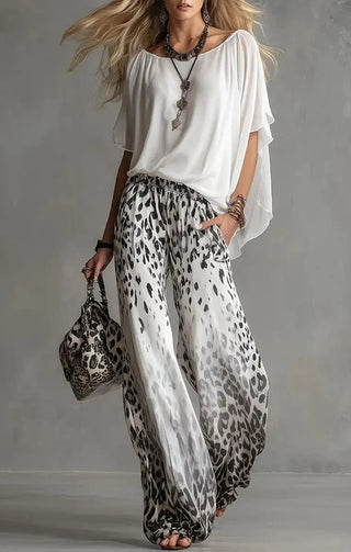Leonie - Chiffon-Set mit weiter Hose