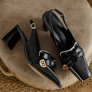 Malia - Retro-Lederpumps