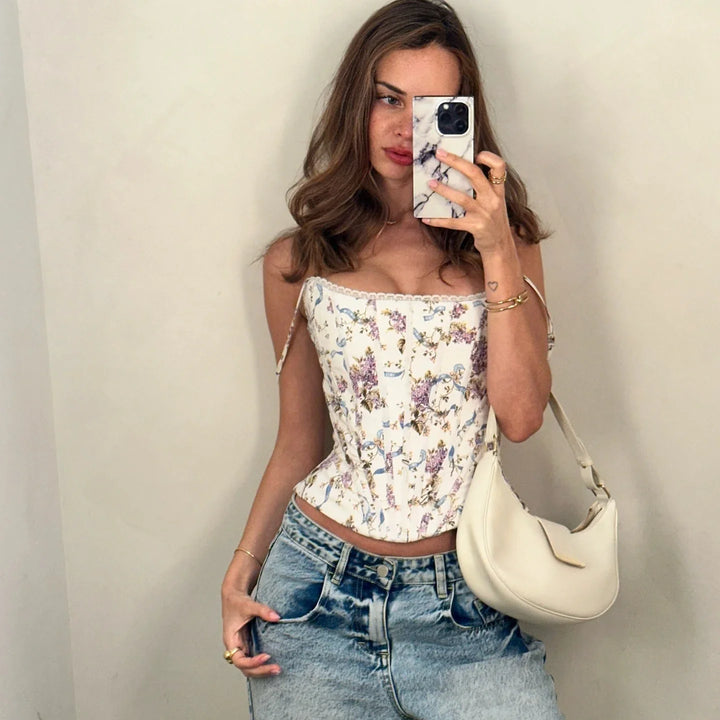 Ute - Corsage-Top mit Minirock