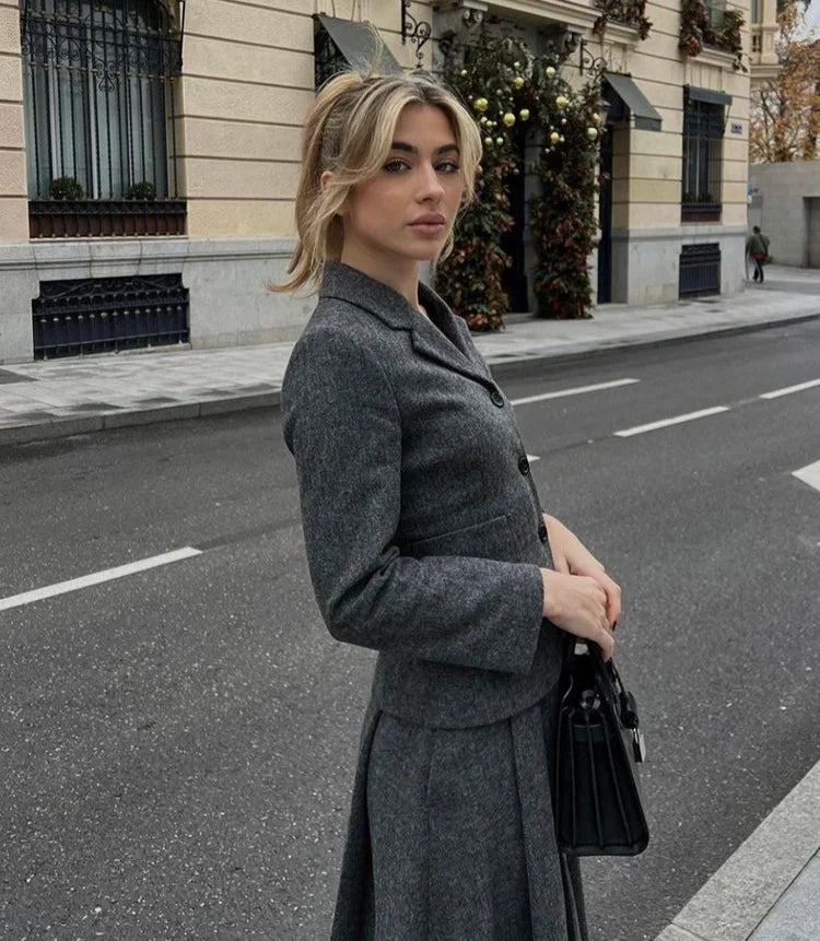 Marie - Baumwollset mit Hemdbluse