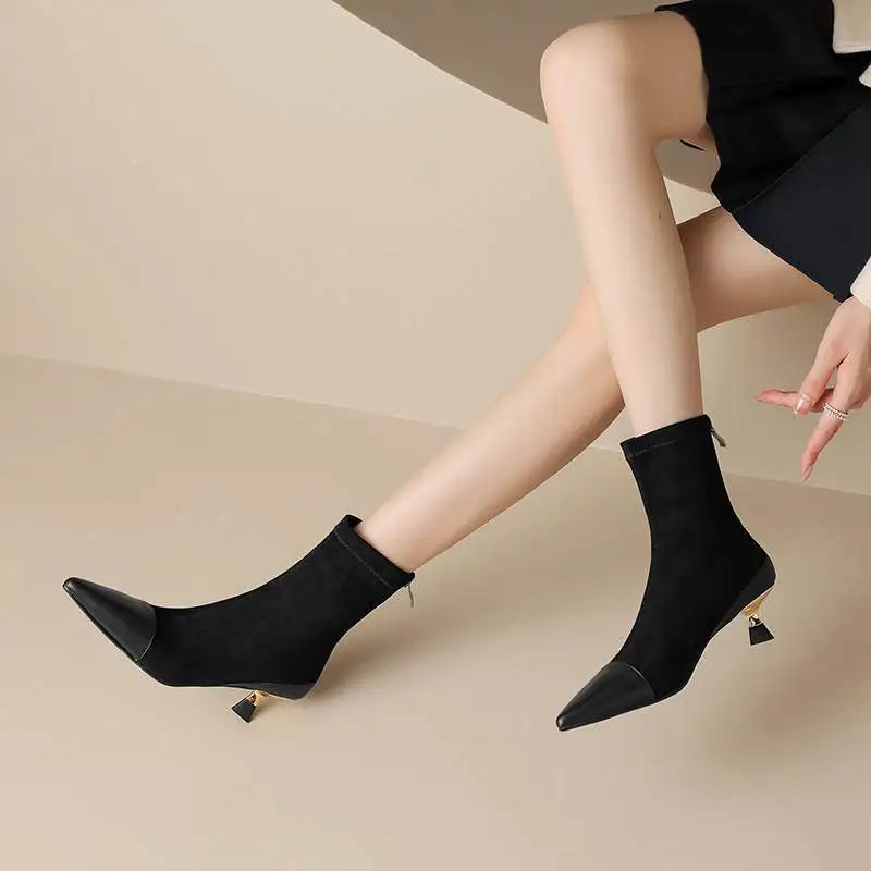 Ruth - Gefütterte Lederstiefel