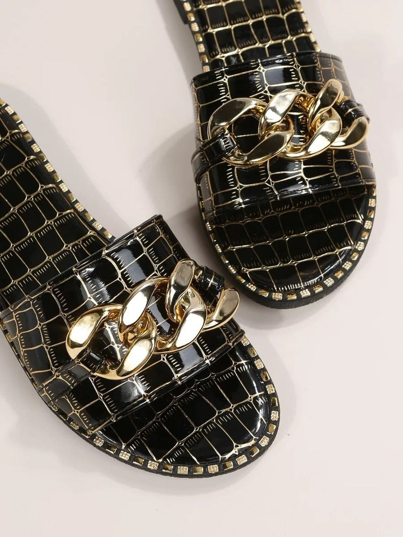 Tina - Sandalen in Lederoptik