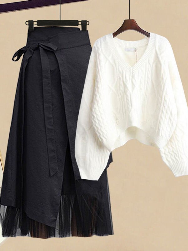 Valerie - Pullover mit Mesh-Rock