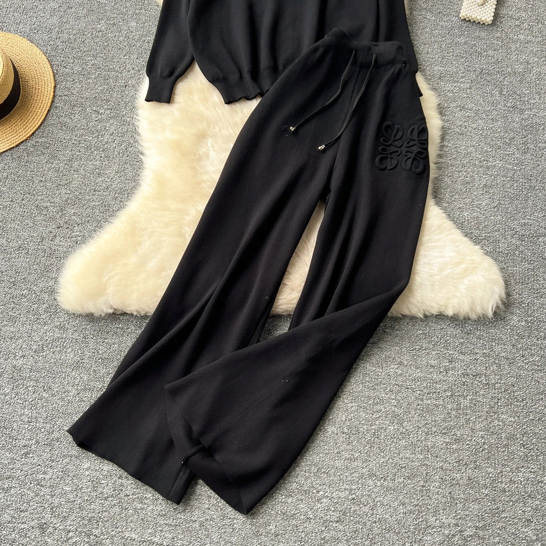 Lenja - Strickset mit weiter Hose
