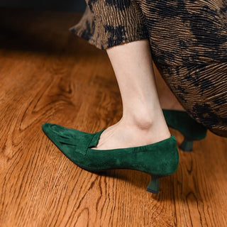 Marina - Lederslipper mit Absatz