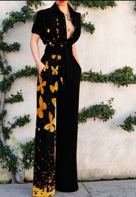 Tanja - Bedruckter Jumpsuit