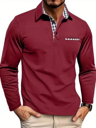 Hendrik - Langarm-Poloshirt