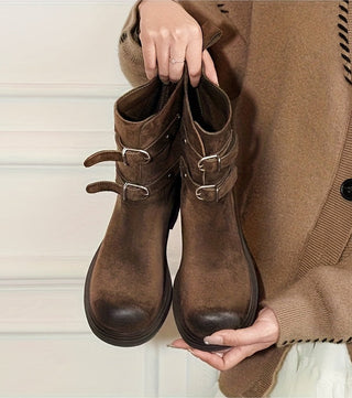 Sandy - Stiefeletten in Wildlederoptik