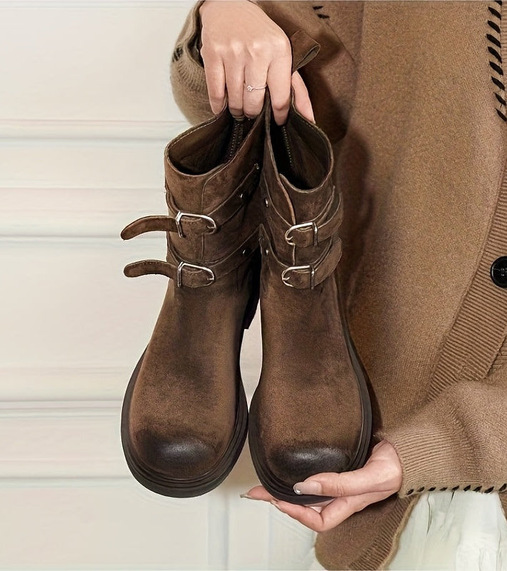 Sandy - Stiefeletten in Wildlederoptik