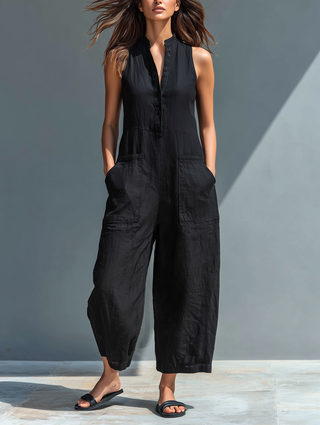 Amalia - Ärmelloser Jumpsuit