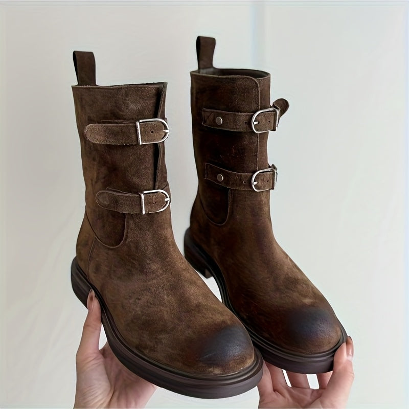 Sandy - Stiefeletten in Wildlederoptik