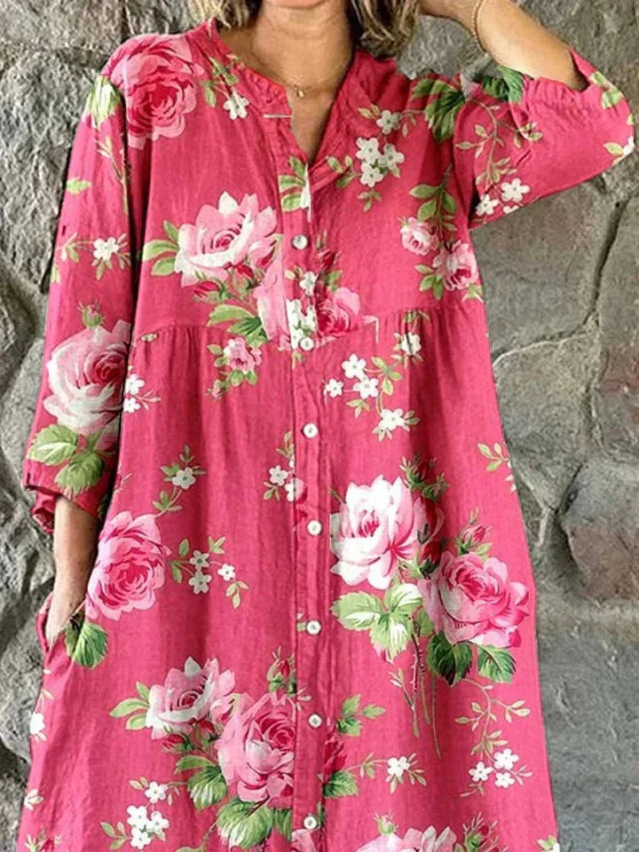 Bianca - Hemdkleid mit Blumen