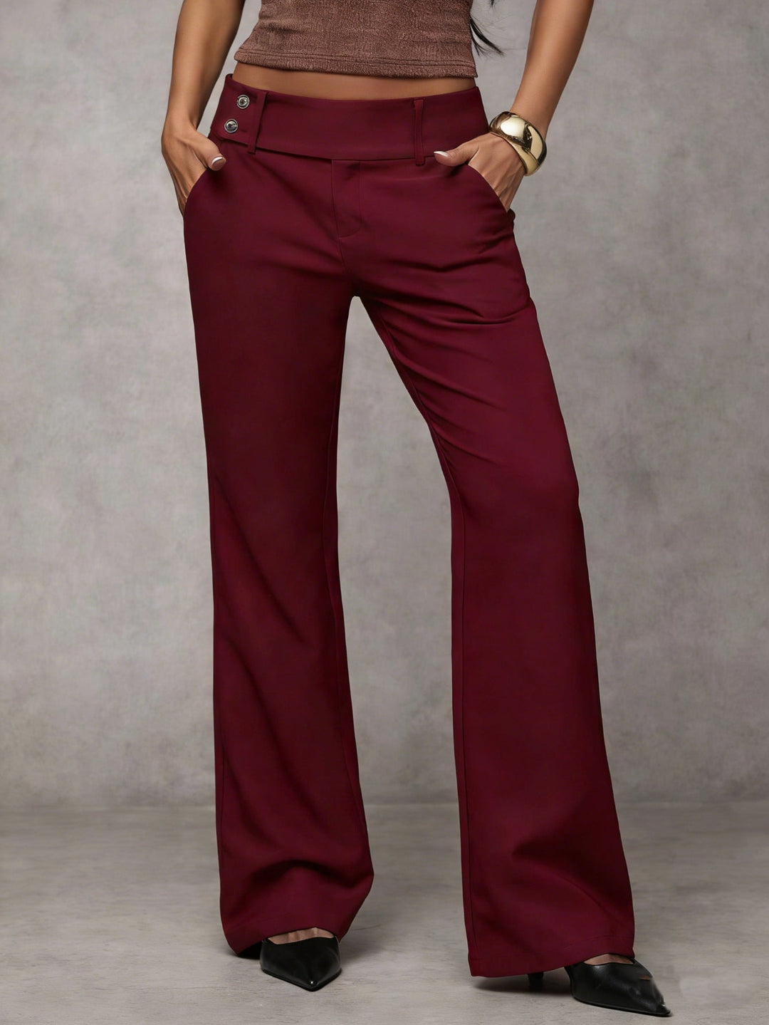 Duna - Weite Hose mit hohem Bund