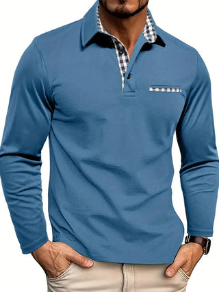 Hendrik - Langarm-Poloshirt