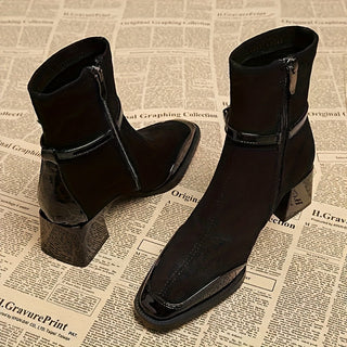 Kira - Stiefel in Wildlederoptik