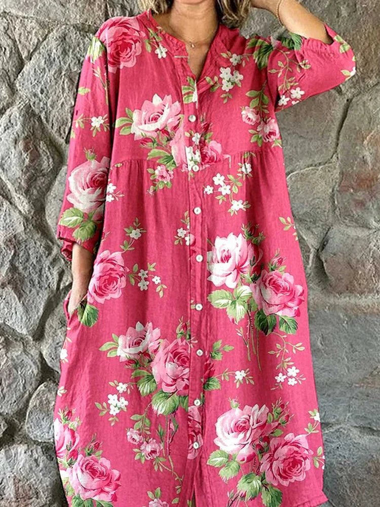 Bianca - Hemdkleid mit Blumen