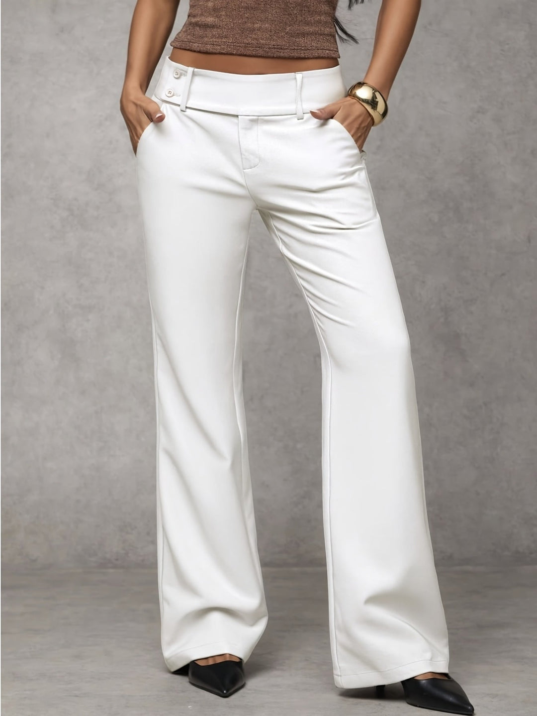 Duna - Weite Hose mit hohem Bund