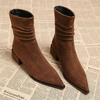 Svea - Stiefel in Wildlederoptik