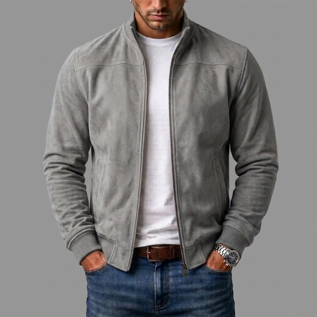 Moritz - Bomberjacke in Wildlederoptik