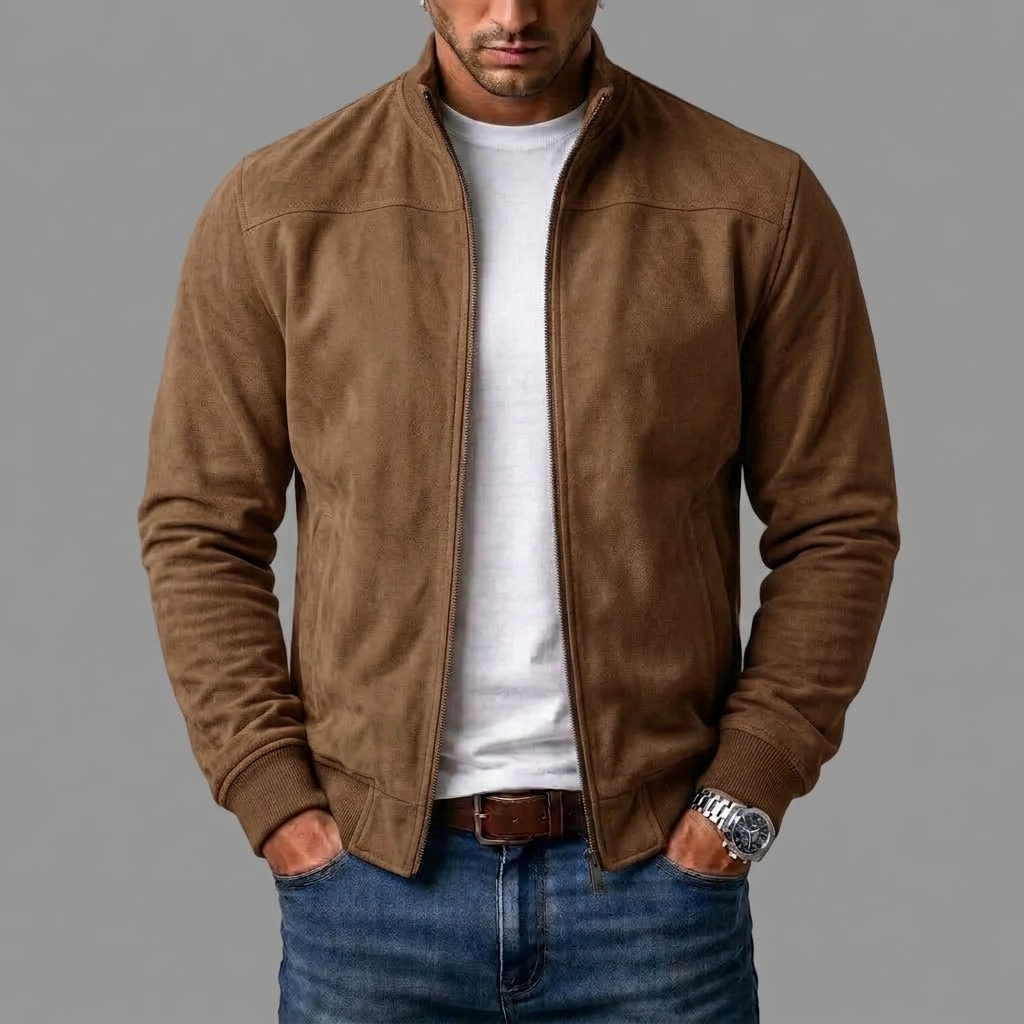 Moritz - Bomberjacke in Wildlederoptik