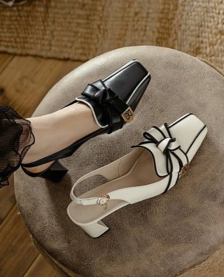 Malia - Retro-Lederpumps