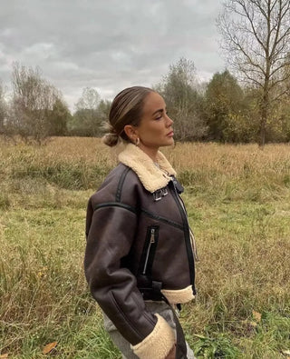 Charlotte - Lammfelljacke