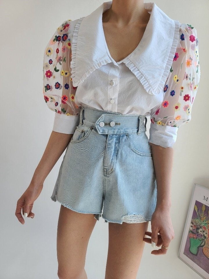 Daniela - Mesh-Bluse