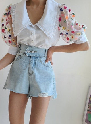 Daniela - Mesh-Bluse