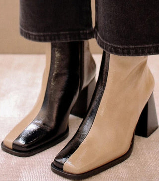Bettina - Colorblock-Stiefeletten