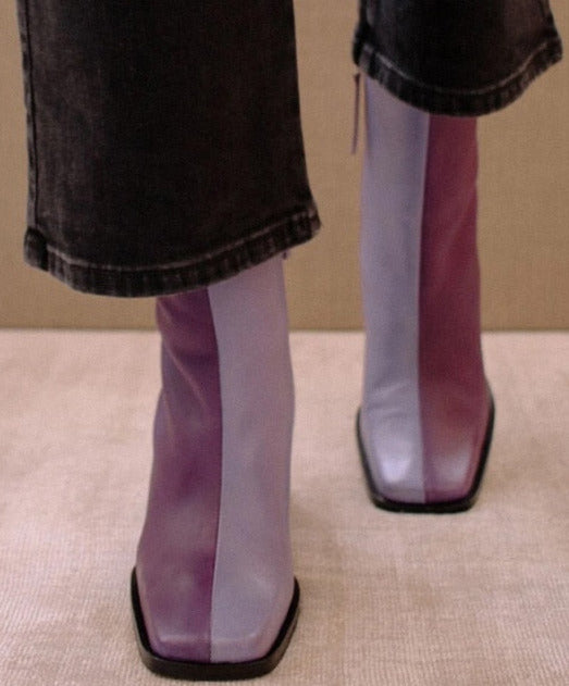 Bettina - Colorblock-Stiefeletten