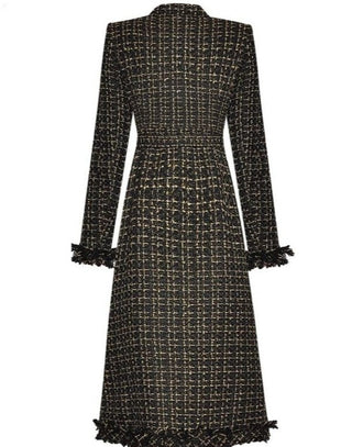 Henriette - Tweedmantel mit Gürtel