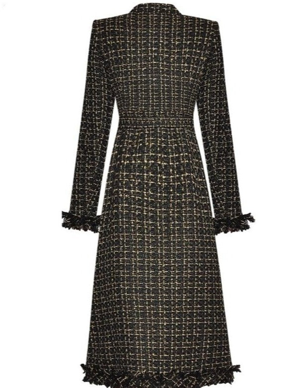 Henriette - Tweedmantel mit Gürtel