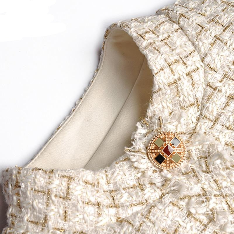 Henriette - Tweedmantel mit Gürtel