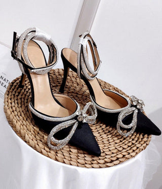 Rita - Stiletto mit Strass-Schleife