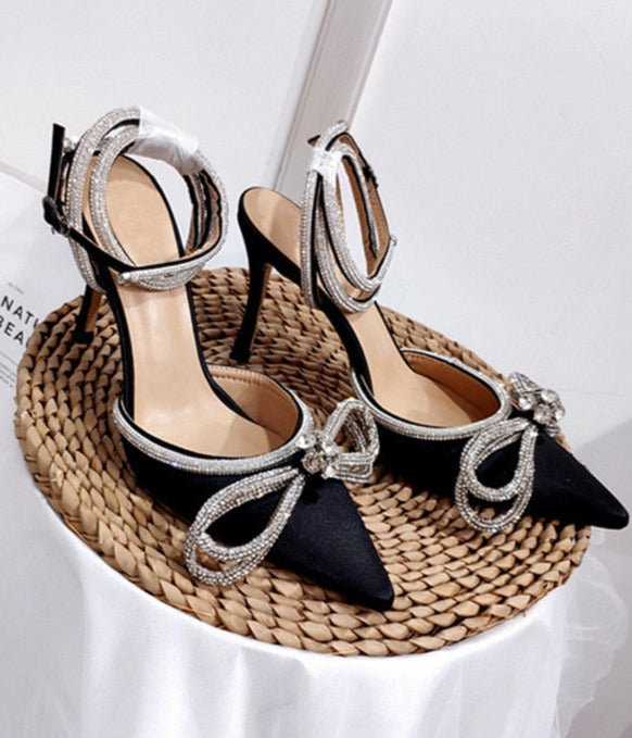 Rita - Stiletto mit Strass-Schleife