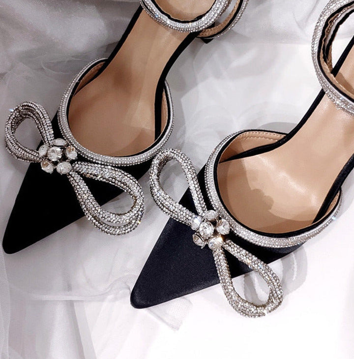 Rita - Stiletto mit Strass-Schleife