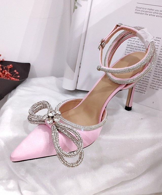 Rita - Stiletto mit Strass-Schleife
