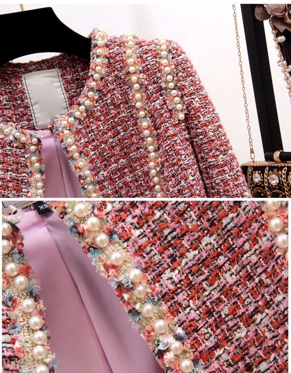 Ute - Tweed-Kleid mit Jacke