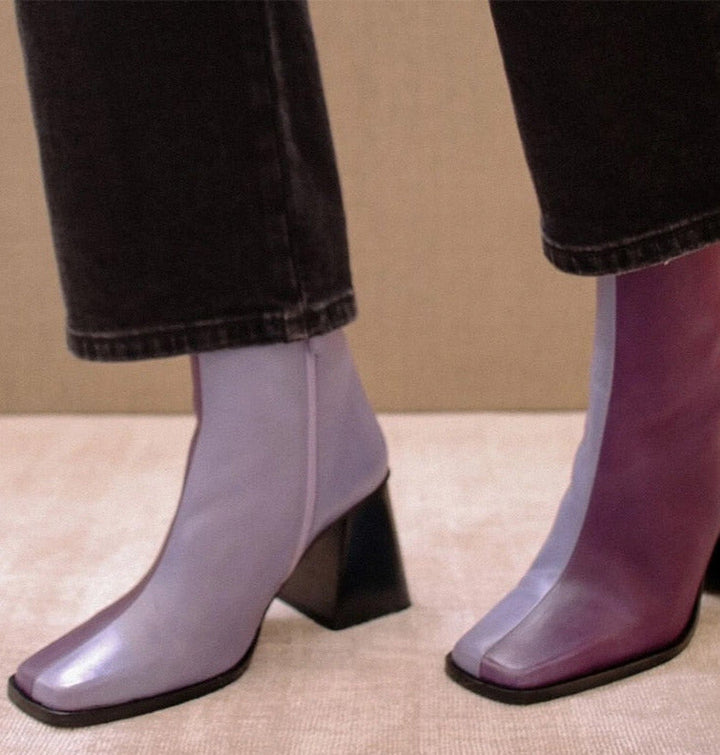 Bettina - Colorblock-Stiefeletten