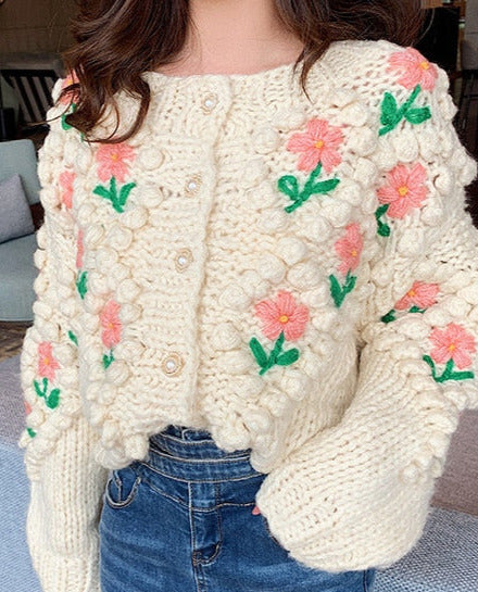 Elif - Blumen-Cardigan