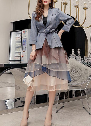 Clara - Blazer mit Chiffonrock