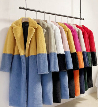 Ella - Oversized Kunstfellmantel