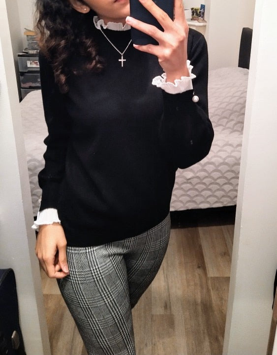 Elsa - Kurzer Strickpullover