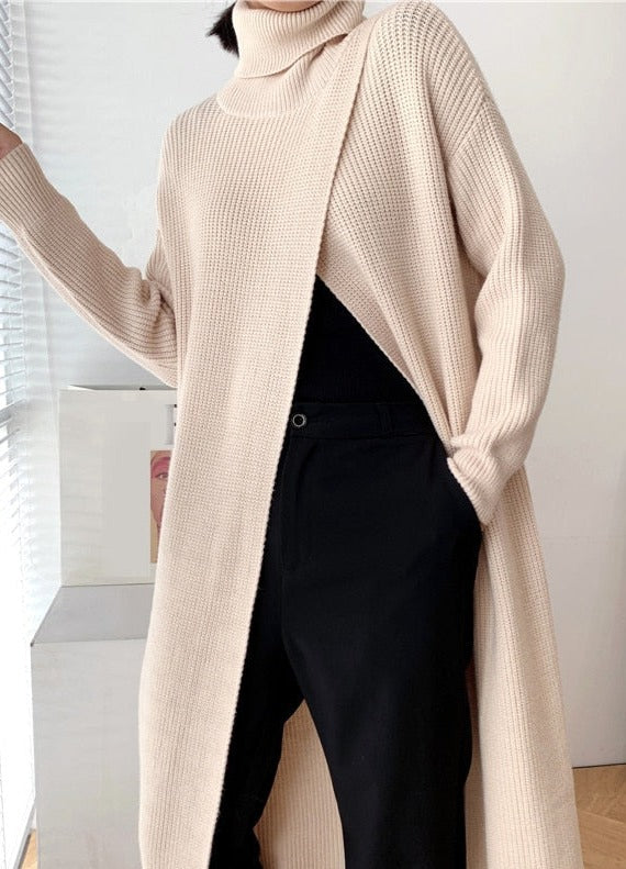 Vera - Langer Strickpullover