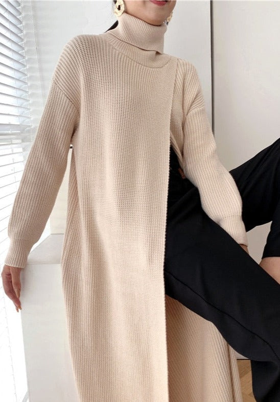 Vera - Langer Strickpullover