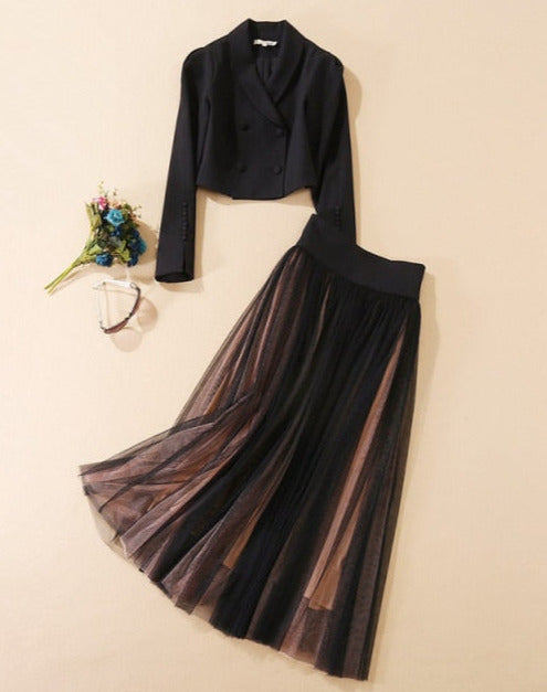 Edith - Blazer mit Mesh-Rock