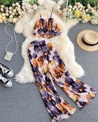 Anke - Chiffon-Set mit Blumen